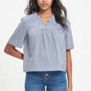 ✨HP✨ Madewell Light Blue Pinstripe Blouse
